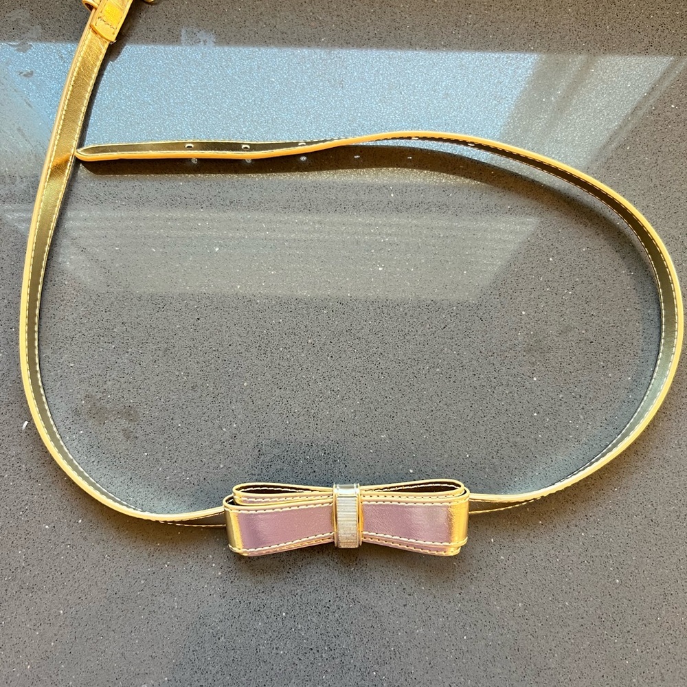 Gold Bow waist belt